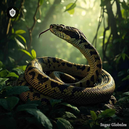 Bothrops Jararacussu sugar spheres in granular orb format for energetic homeopathic (nonmedical) dry-form presentation and storage