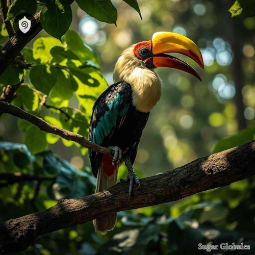 Buceros Bicornis sugar spheres in pellet form for energetic homeopathic (nonmedical) dry storage and physical presentation