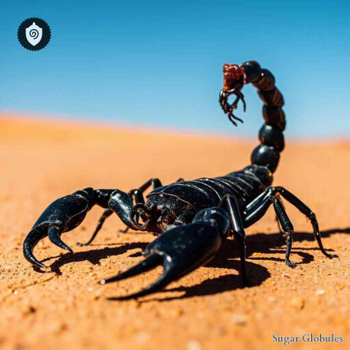 Buthus Australis sugar spheres in orb format for energetic homeopathic (nonmedical) dry-form presentation and uniform pellet size