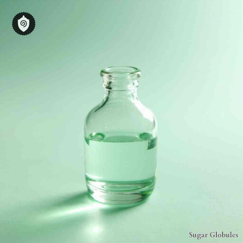 Butyricum Acidum sugar spheres in spherical format for energetic homeopathic (nonmedical) dry-form presentation and physical remedy storage