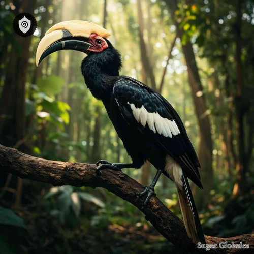 Bycanistes Bucinator sugar spheres in uniform orb form for energetic homeopathic (nonmedical) dry-form presentation and storage