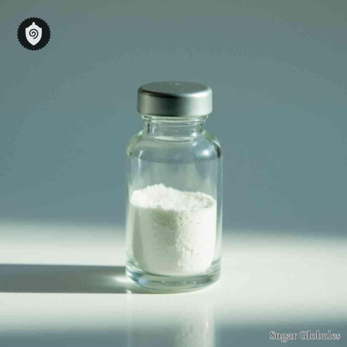 Calcarea Benzoicum sugar spheres in pellet form for energetic homeopathic (nonmedical) dry-form presentation and uniform dosing