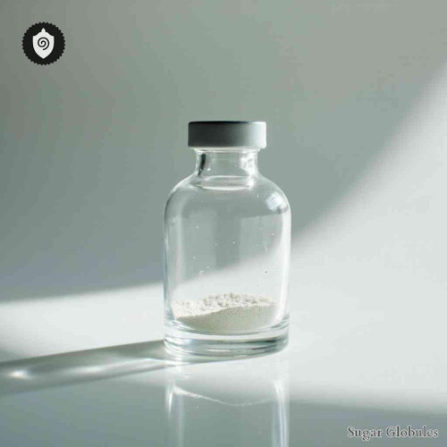 Calcarea Bichromica sugar granules in consistent orb form for energetic homeopathic (nonmedical) dry formulation and presentation