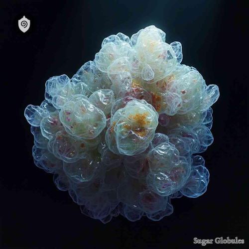 Carcinosinum Lymphosarcomum sugar spheres in pellet form for energetic homeopathic (nonmedical) physical dosing and dry storage