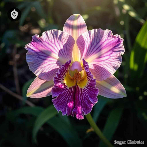 Cattleya Intermedia sugar spheres in uniform granule format for energetic homeopathic (nonmedical) dry-form presentation