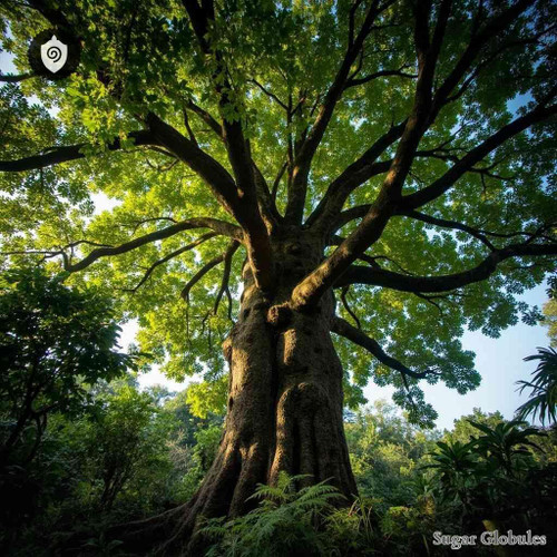 Cecropia Mexicana sugar granules in precise orb format for energetic homeopathic (nonmedical) dry-form presentation and storage