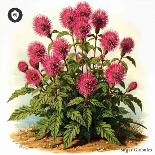 Cheirolophus Arbutifolius sugar spheres in uniform orb form, ideal for energetic homeopathic (nonmedical) dry-form presentation