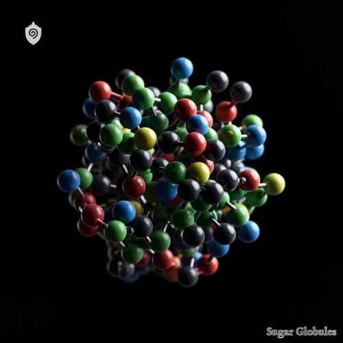 Chloroquinum sugar spheres in precise pellet formation for energetic homeopathic (nonmedical) solid form presentation