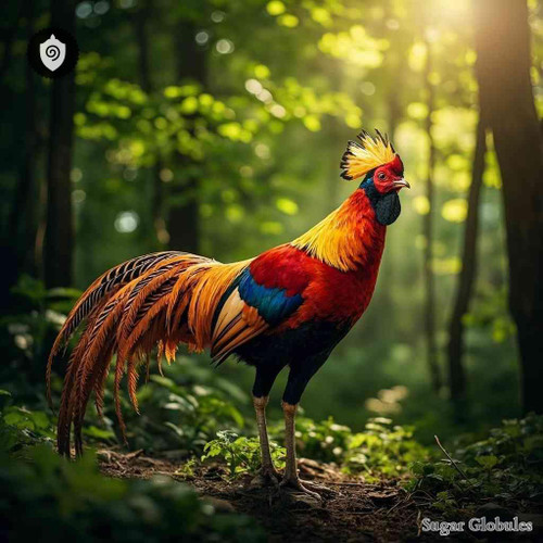 Chrysolophus Pictus sugar spheres in spherical pellet form for energetic homeopathic (nonmedical) dry-format presentation