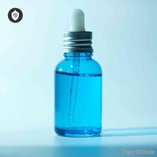 Cobaltum Bromatum sugar spheres in pellet form for energetic homeopathic (nonmedical) remedy presentation and dry storage