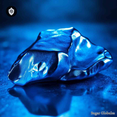 Cobaltum Metallicum sugar spheres in precise pellet form for energetic homeopathic (nonmedical) dry-form presentation and storage