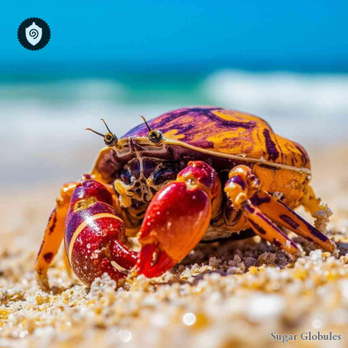 Coenobita Clypeatus sugar spheres in compact granule form for energetic homeopathic (nonmedical) dry-form presentation