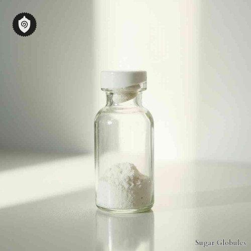 Coffeinum Natrium Salicylicum sugar spheres in standard orb format for energetic homeopathic (nonmedical) dry-form presentation