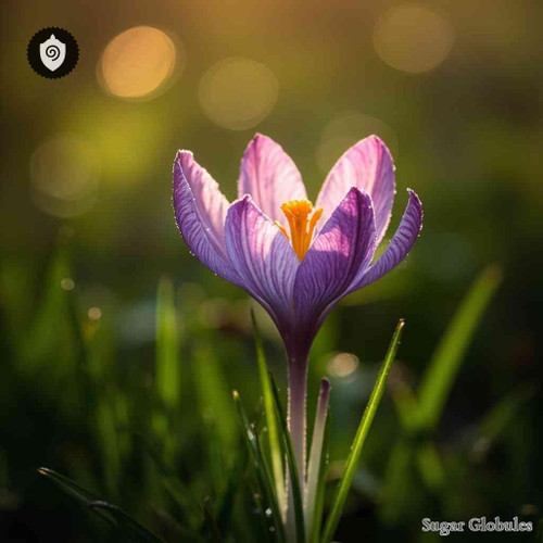 Colchicinum sugar spheres in precise orb format for energetic homeopathic (nonmedical) dry-form presentation and physical remedy listing