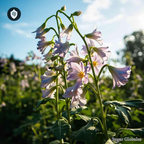 Convolvulus Oleifolius sugar spheres in precise orb format for energetic homeopathic (nonmedical) dry-form presentation