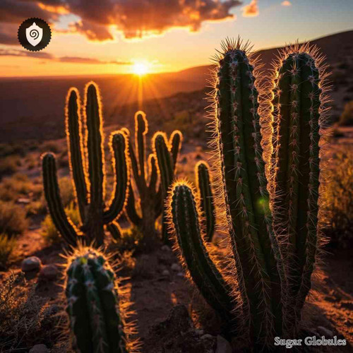 Corryocactus Erectus sugar spheres in uniform granule form for energetic homeopathic (nonmedical) dry-form presentation