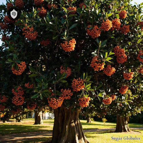 Corynocarpus Laevigatus - Karaka sugar granules in compact orb format for energetic homeopathic (nonmedical) dry-form presentation