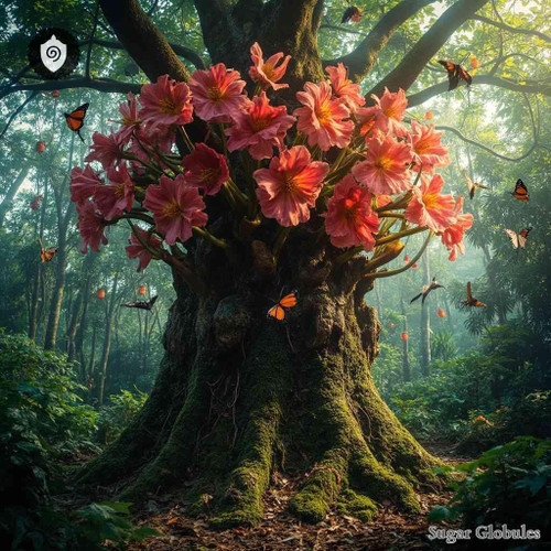 Couroupita Guianensis sugar orbs in uniform sphere format for energetic homeopathic (nonmedical) dry-form presentation