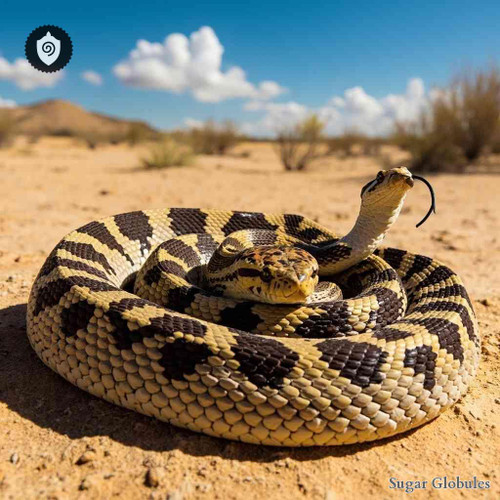 Crotalus Atrox sugar spheres in pellet form for energetic homeopathic (nonmedical) remedy presentation and dry storage