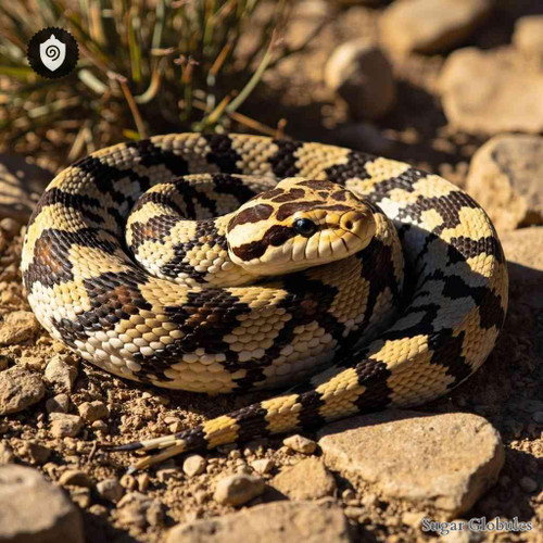 Crotalus Mitchellii sugar spheres in uniform orb format for energetic homeopathic (nonmedical) dry-form physical presentation