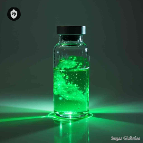 Curium 244 Nitricum sugar spheres in dry orb form for energetic homeopathic (nonmedical) physical remedy presentation and storage