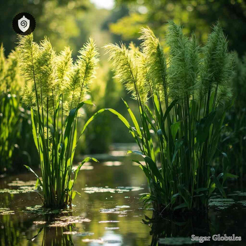 Cyperus Papyrus sugar spheres in uniform pellet format for energetic homeopathic (nonmedical) physical remedy presentation