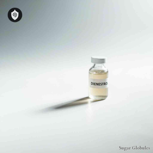 Dienestrol sugar granules in precise orb form for energetic homeopathic (nonmedical) dry-form presentation and storage