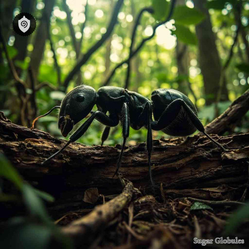 Dinoponera Grandis sugar spheres in orb form for energetic homeopathic (nonmedical) physical remedy presentation and dry storage