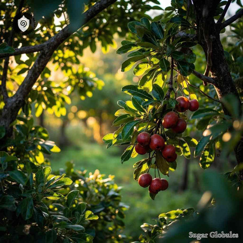 Diospyros Dichrophylla sugar spheres in precise orb format for energetic homeopathic (nonmedical) dry-form presentation and storage