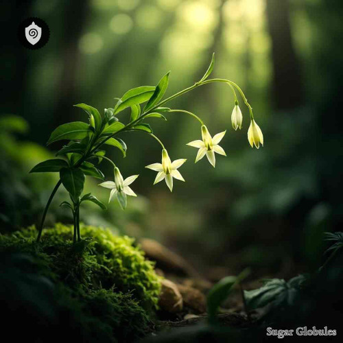 Disporum Longistylum sugar spheres in orb format for precise energetic homeopathic (nonmedical) dry-form presentation