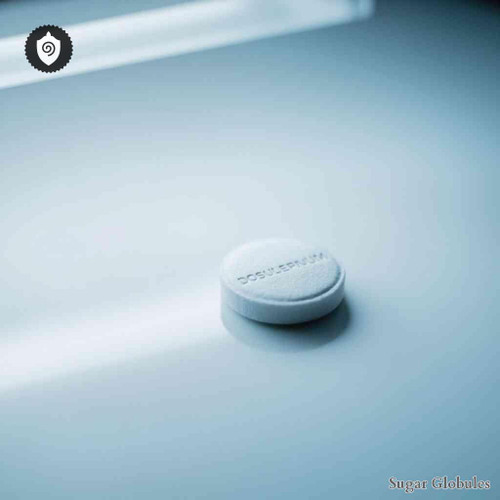 Dosulepinum sugar spheres in compact orb form for energetic homeopathic (nonmedical) dry-format presentation and storage