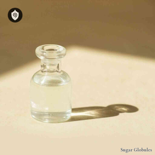 Dysprosium Aceticum sugar granules in orb format for energetic homeopathic (nonmedical) remedy presentation and dry storage