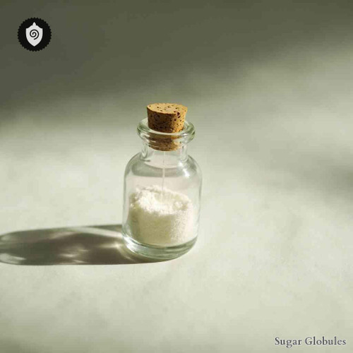 Dystrophy Muscular Progressive sugar granules in spherical form for energetic homeopathic (nonmedical) dry-form product display