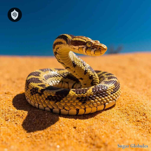 Echis Pyramidum sugar granules in precise orb format for energetic homeopathic (nonmedical) dry-form presentation and storage