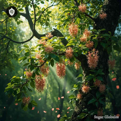 Elaeocarpus Sylvestris sugar spheres in compact granule form for energetic homeopathic (nonmedical) dry-form presentation