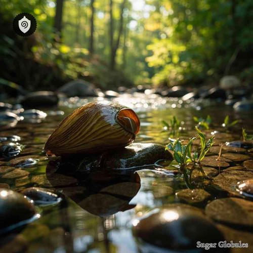Epioblasma Triquetra sugar spheres in uniform pellet form for energetic homeopathic (nonmedical) dry-form presentation