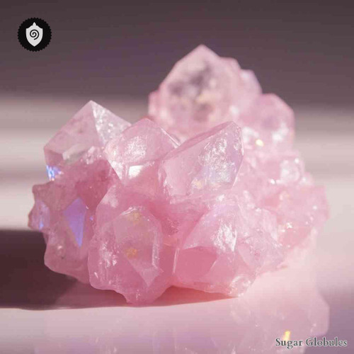 Erbium Bromatum sugar spheres in precise orb form for energetic homeopathic (nonmedical) dry-form arrangement