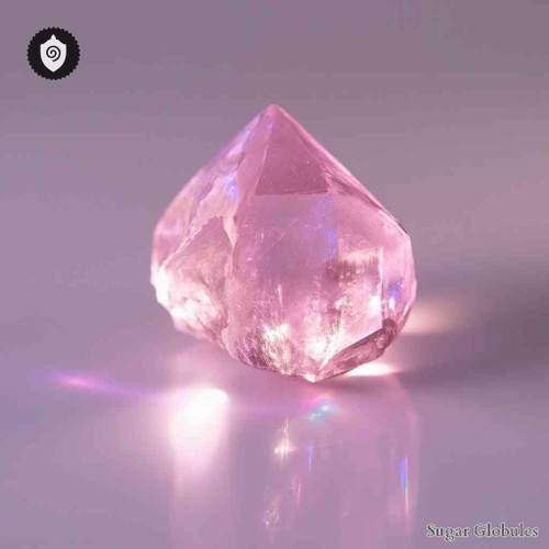 Erbium Metallicum sugar spheres in orb format for energetic homeopathic (nonmedical) pellet presentation and dry storage