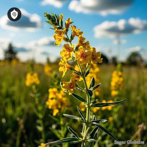 Erysimum Capitatum sugar spheres in orb format for energetic homeopathic (nonmedical) dry-form presentation and storage