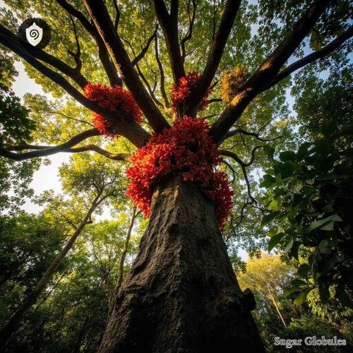 Erythrina Mulungu sugar granules in uniform orb format for energetic homeopathic (nonmedical) dry-form presentation and storage