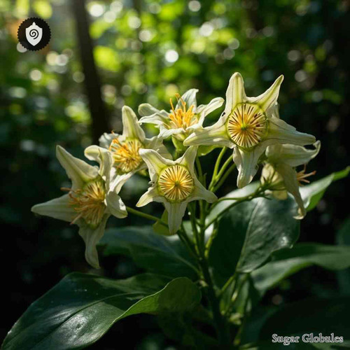 Eupomatia Laurina sugar spheres in pellet format for energetic homeopathic (nonmedical) granular presentation and dry storage