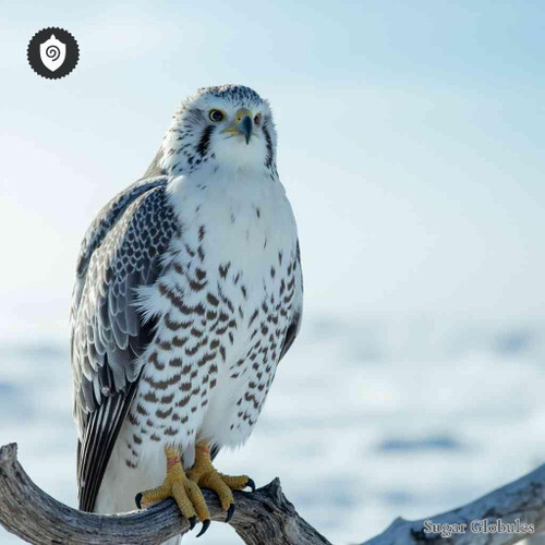 Falco Rusticolus sugar spheres in uniform orb form for energetic homeopathic (nonmedical) dry-form presentation and storage