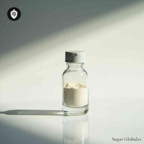 Fax Caelestis Allende sugar spheres in compact orb format for energetic homeopathic (nonmedical) dry-form presentation and storage