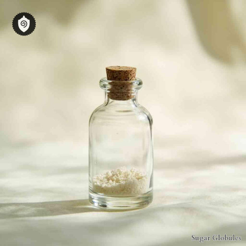 Fel Vulpis sugar granules in consistent orb format for energetic homeopathic (nonmedical) dry-form presentation and storage