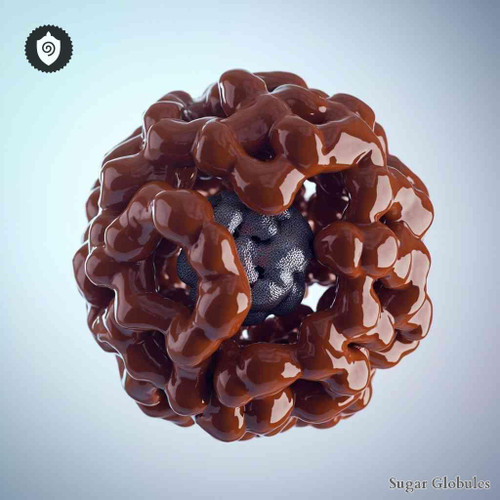 Ferritinum sugar spheres in pellet form for energetic homeopathic (nonmedical) dry storage and standardized physical presentation