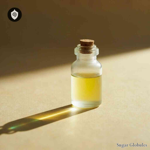 Ferrum Iodatum sugar spheres in uniform orb format for energetic homeopathic (nonmedical) dry-form presentation and storage