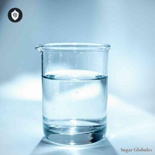 Fluorosilicicum Acidum sugar granules in uniform orb shape for energetic homeopathic (nonmedical) dry-form presentation and storage