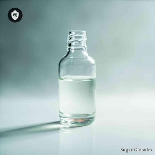 Formicum Acidum sugar spheres in orb format for energetic homeopathic (nonmedical) dry-form presentation and storage