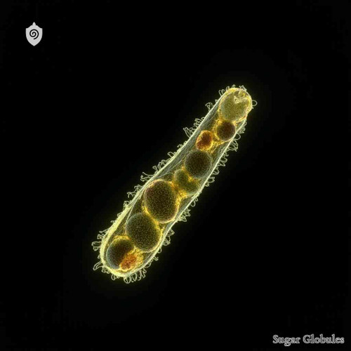 Francisella Tularensis sugar granules in spherical form for energetic homeopathic (nonmedical) presentation and dry storage