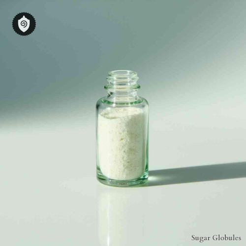 Fructosum sugar spheres in granule format for energetic homeopathic (nonmedical) dry-form presentation and uniform physical structure